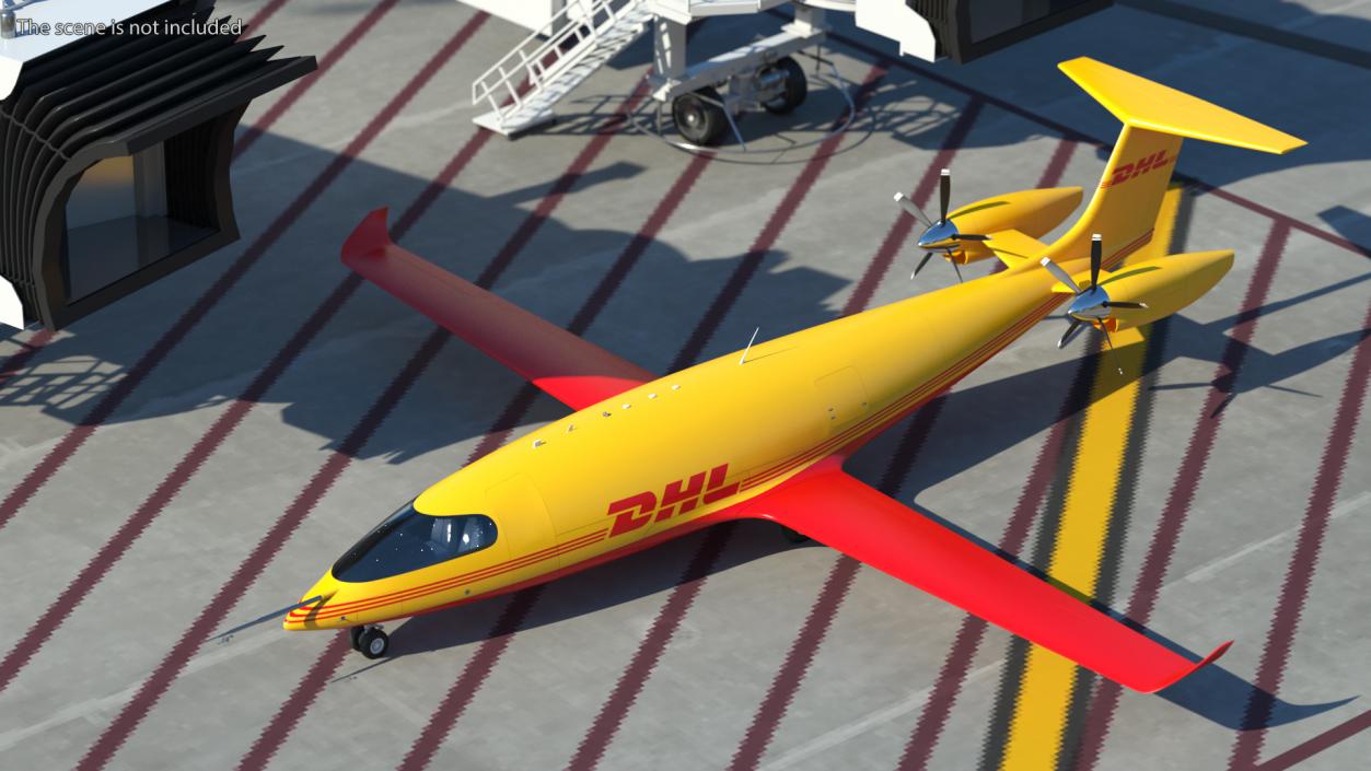 3D Eviation Alice Electric Aircraft DHL Rigged(1)