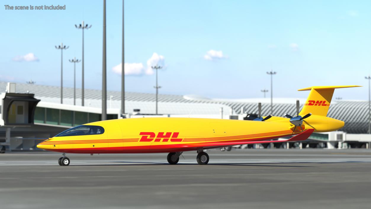 3D Eviation Alice Electric Aircraft DHL Rigged(1)