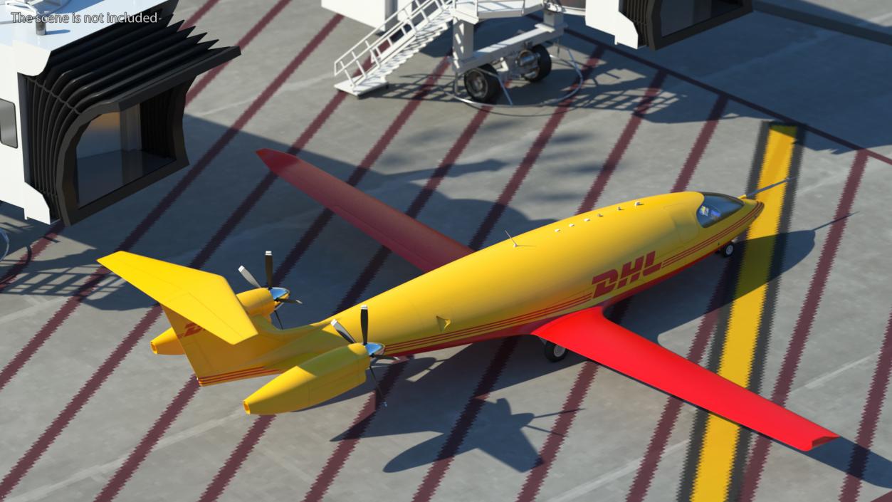 3D Eviation Alice Electric Aircraft DHL Rigged(1)