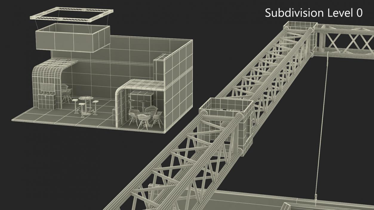 Trade Show Exhibition Stand 2 3D model