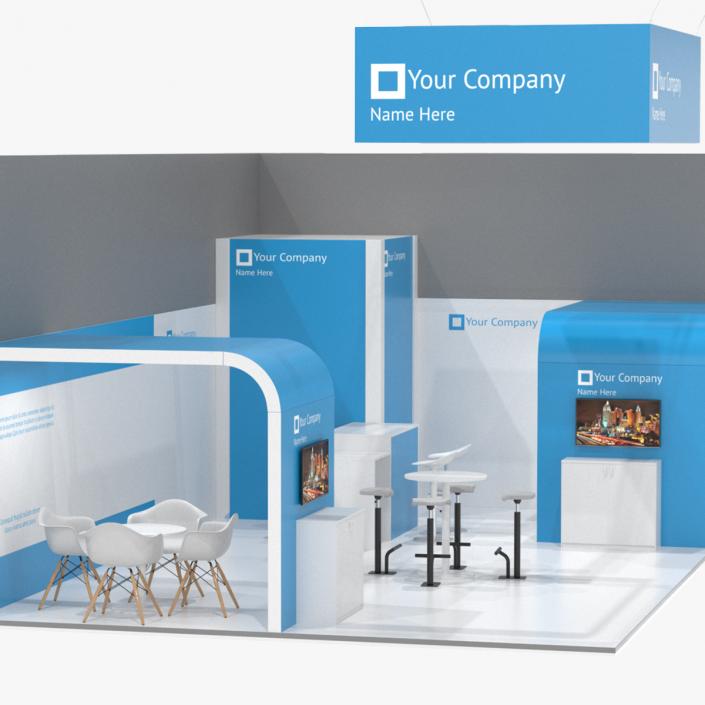 Trade Show Exhibition Stand 2 3D model