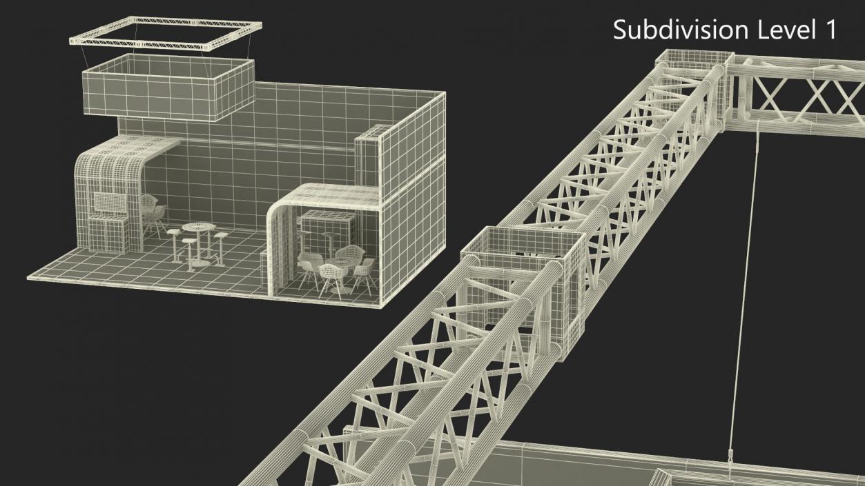 Trade Show Exhibition Stand 2 3D model