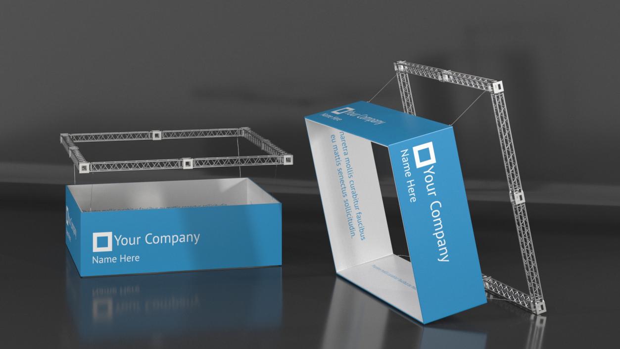 Trade Show Exhibition Stand 2 3D model