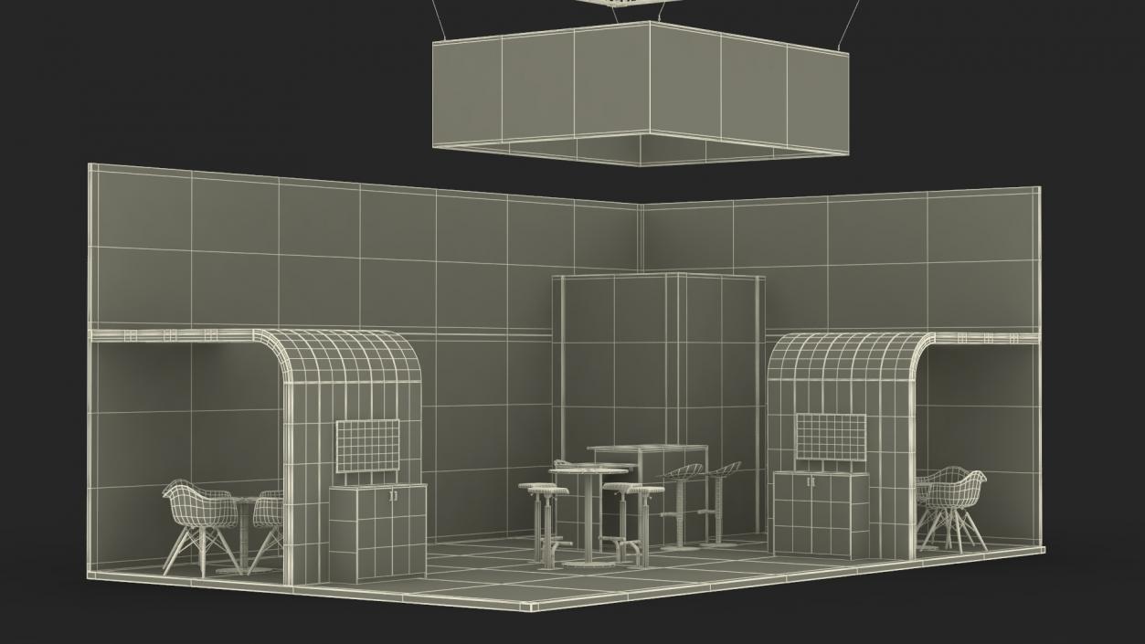 Trade Show Exhibition Stand 2 3D model