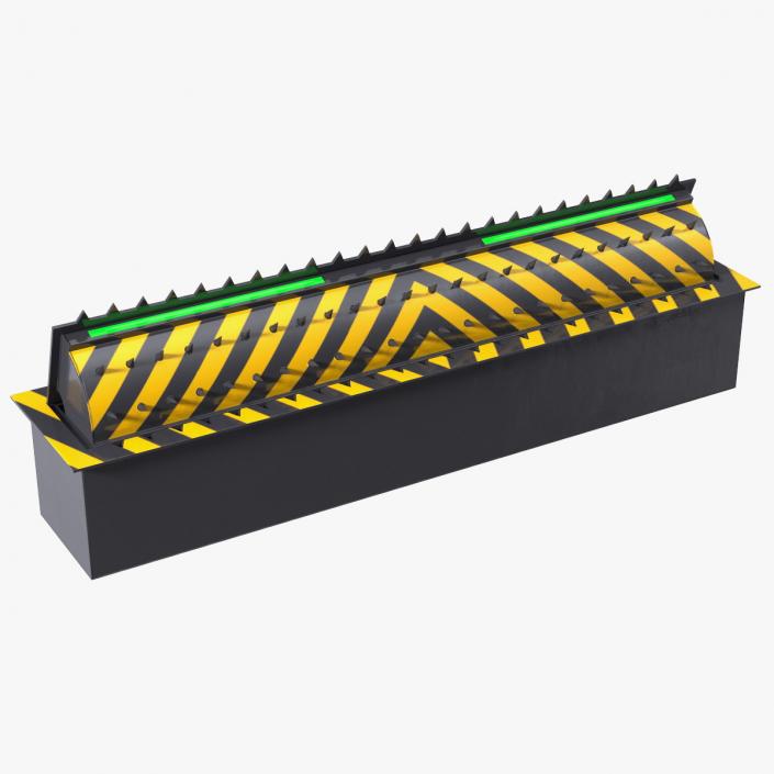 3D Roadblock Barrier Large model