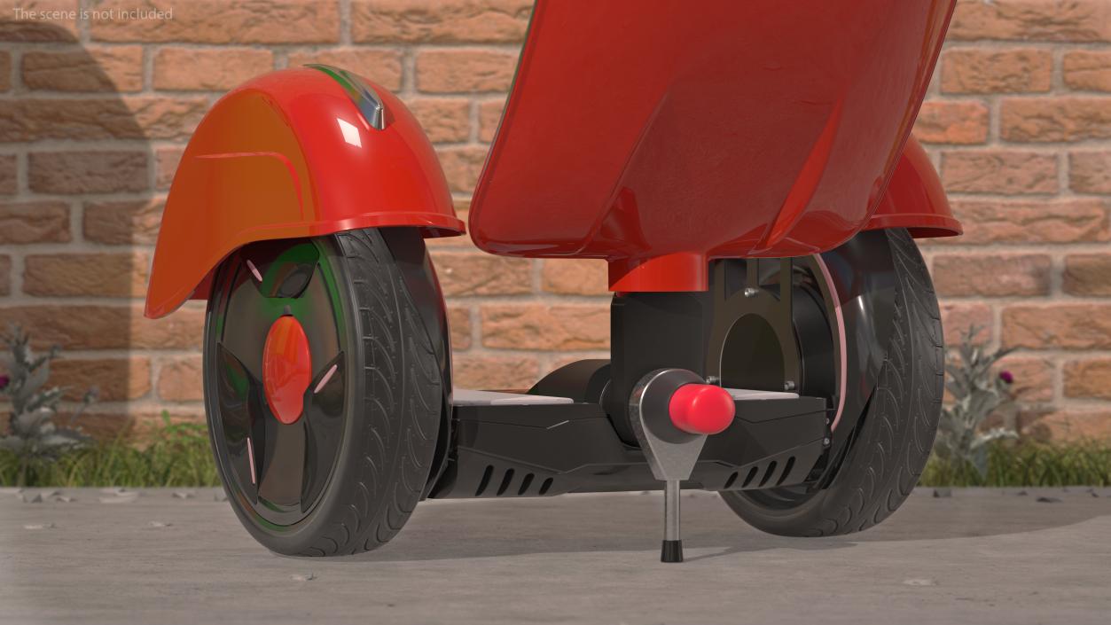 Standup Scooter Rigged 3D