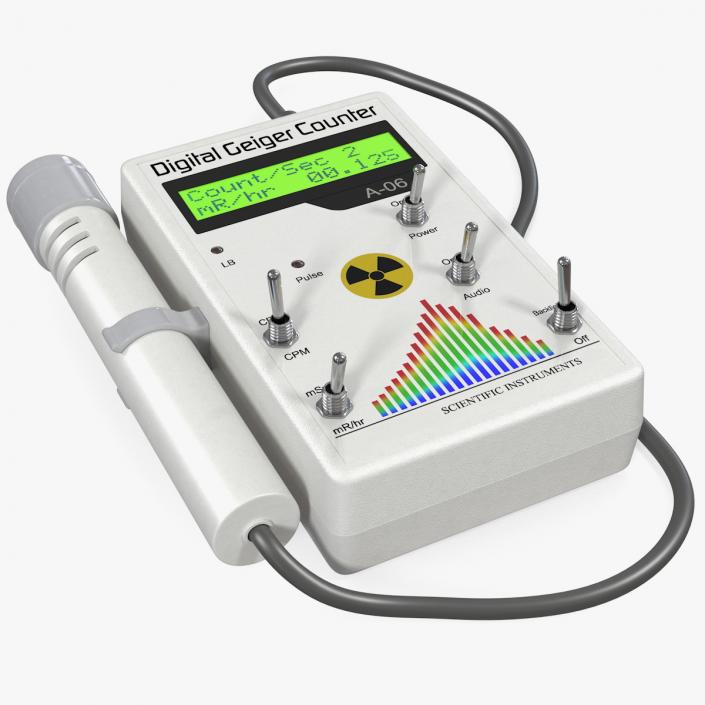 3D model Professional Digital Geiger Counter