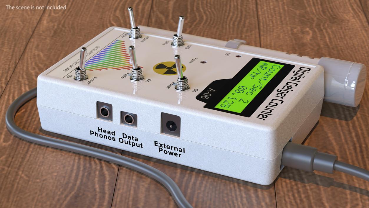 3D model Professional Digital Geiger Counter