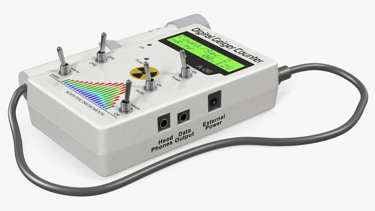 3D model Professional Digital Geiger Counter