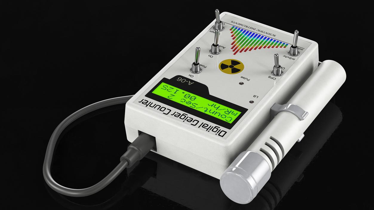 3D model Professional Digital Geiger Counter