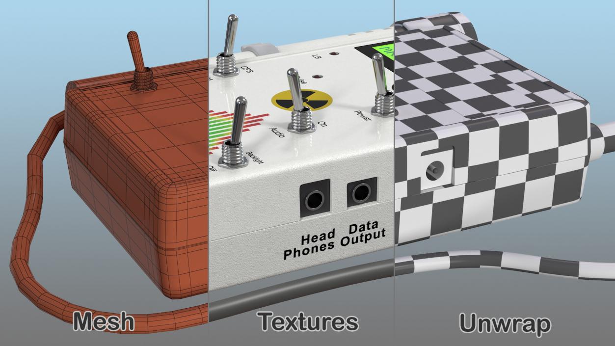 3D model Professional Digital Geiger Counter