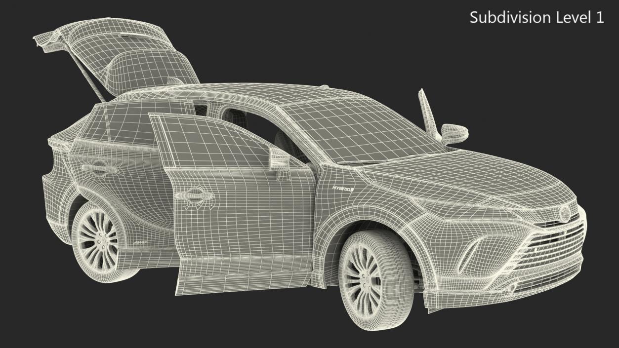 Toyota Venza 2021 Rigged 3D model