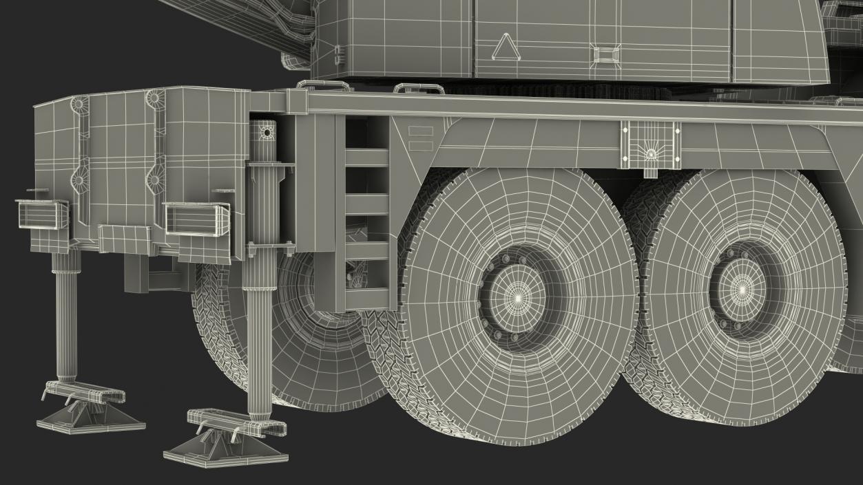 Compact Mobile Crane Liebherr With Load 3D model