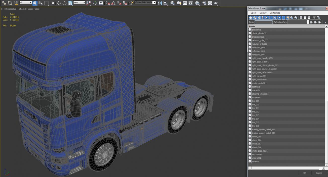 3D Scania Streamline Truck model