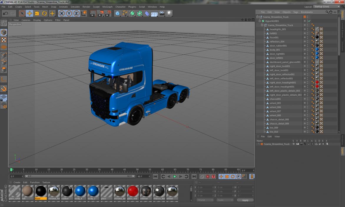 3D Scania Streamline Truck model