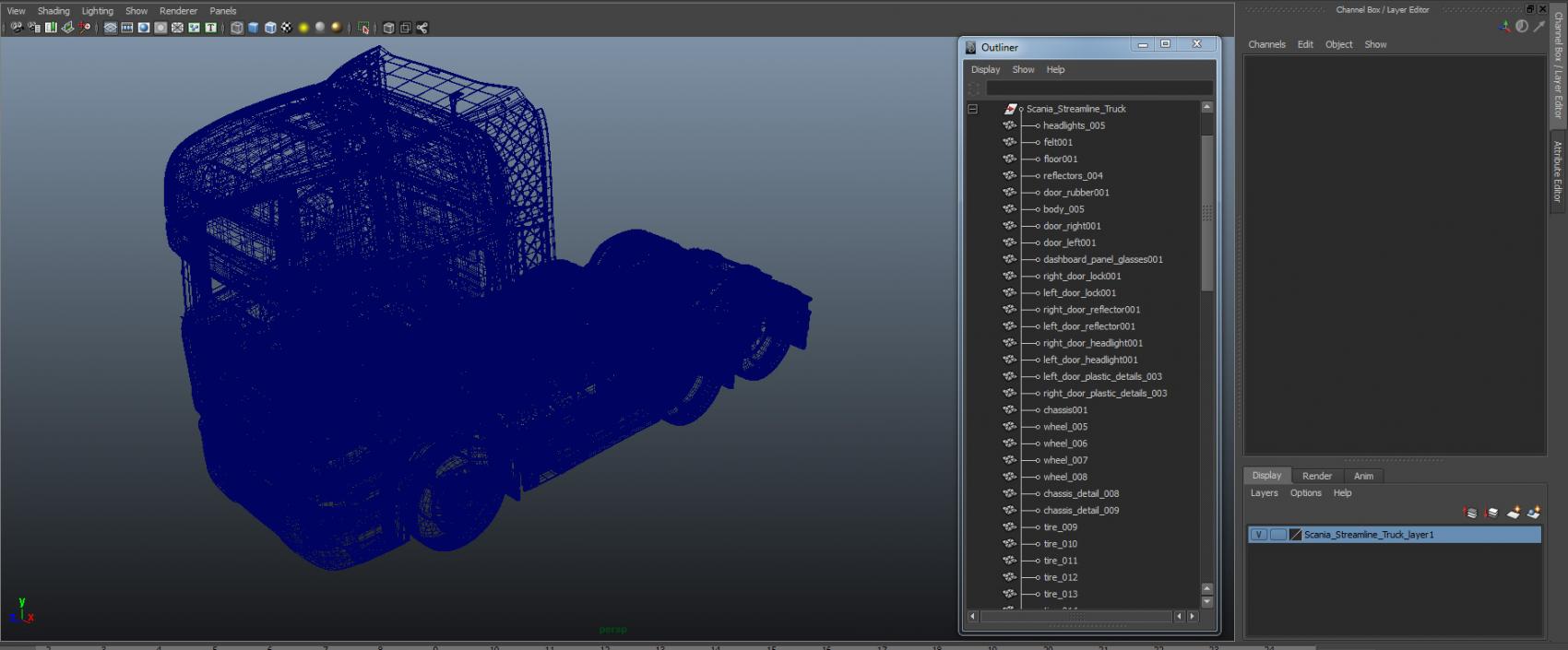 3D Scania Streamline Truck model