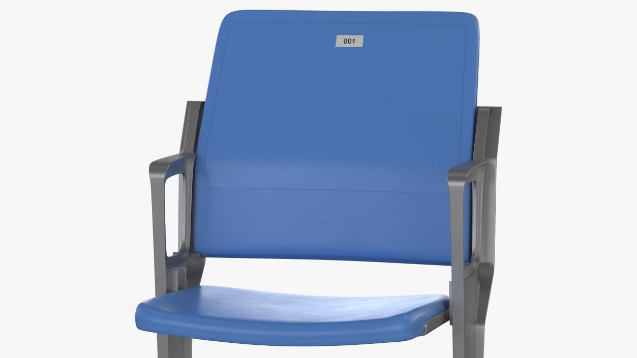 3D model Plastic Stadium Seat Open