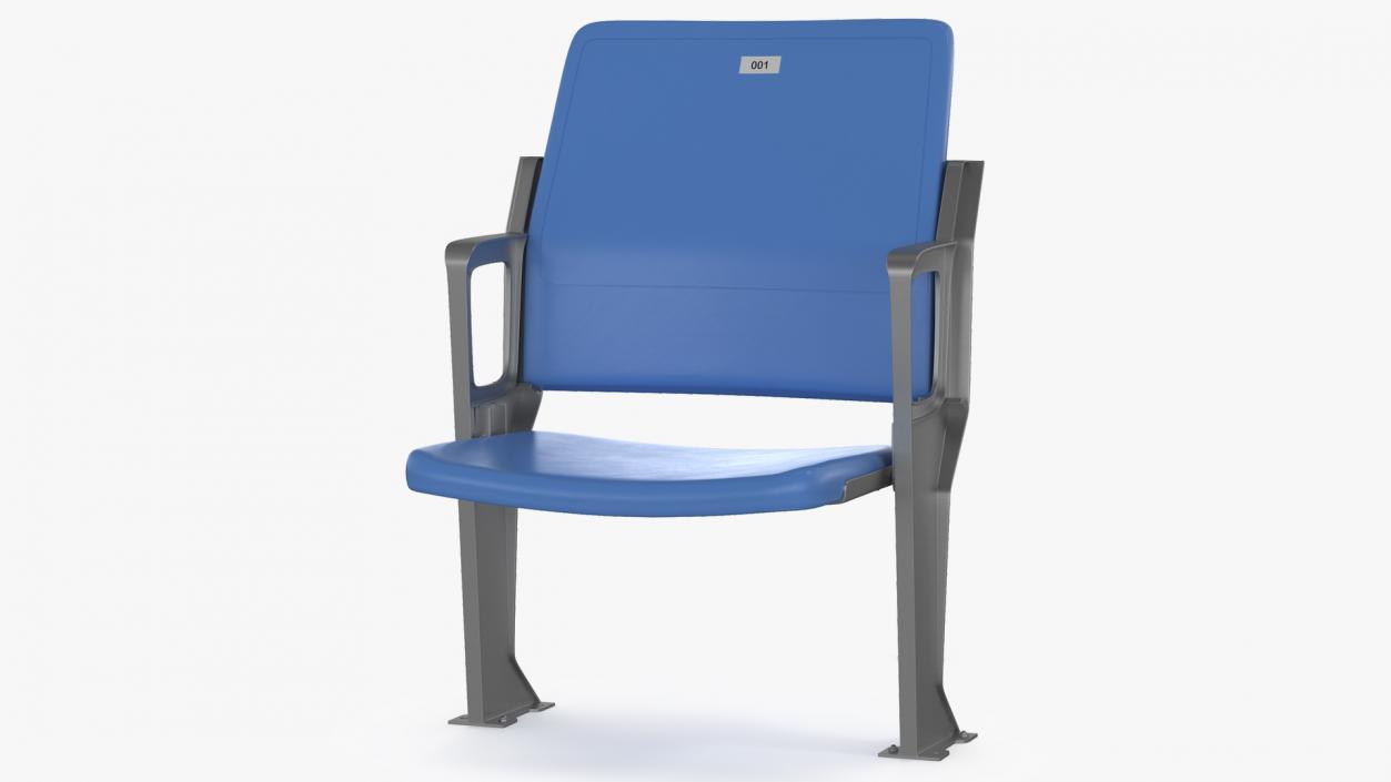 3D model Plastic Stadium Seat Open