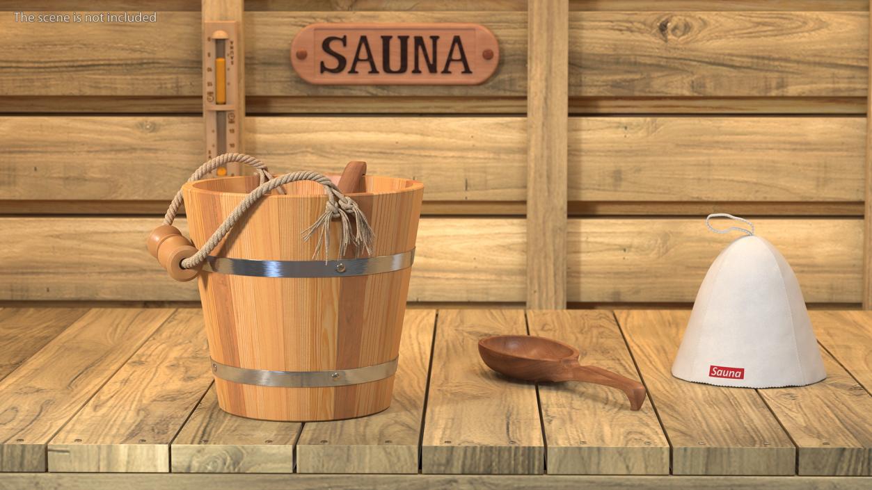 3D Sauna Equipment Collection