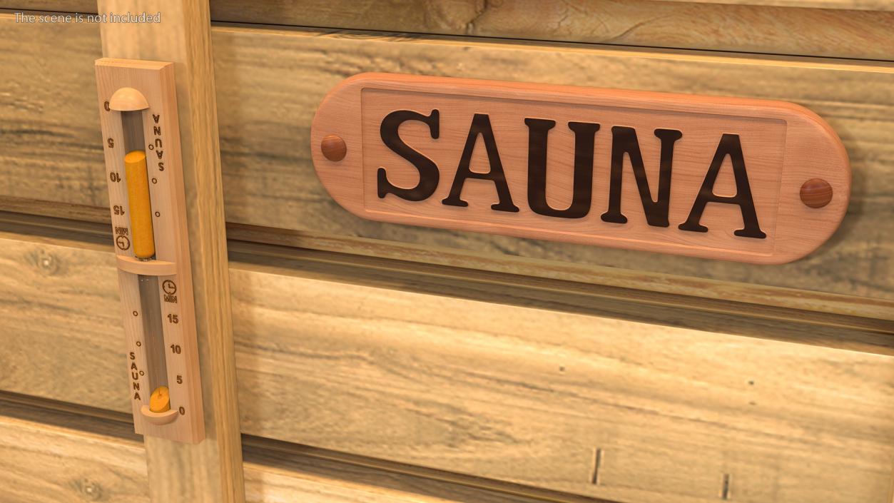 3D Sauna Equipment Collection