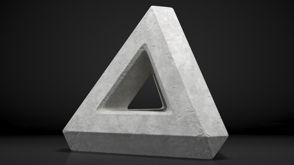 Concrete Breakwater Pyramid 3D