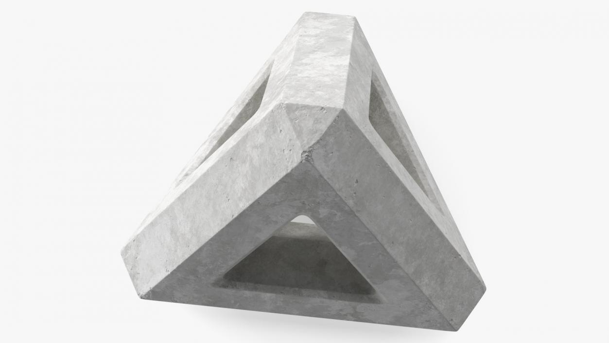 Concrete Breakwater Pyramid 3D