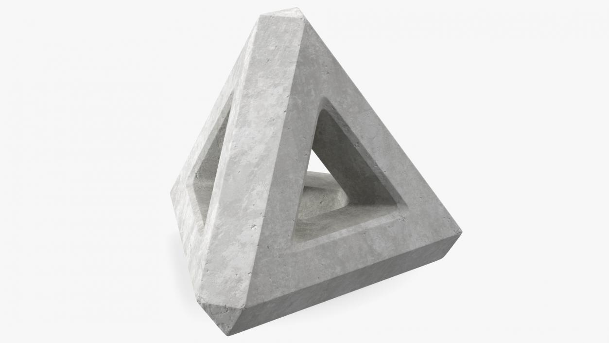 Concrete Breakwater Pyramid 3D