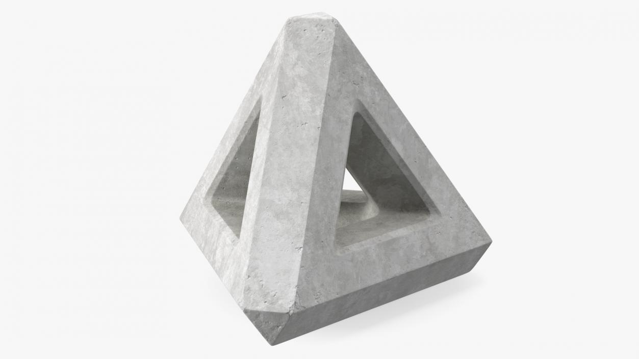 Concrete Breakwater Pyramid 3D