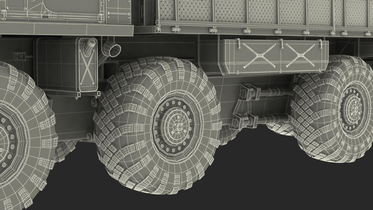 3D model 9T234 Smerch Transporter Loader with Spare Rockets