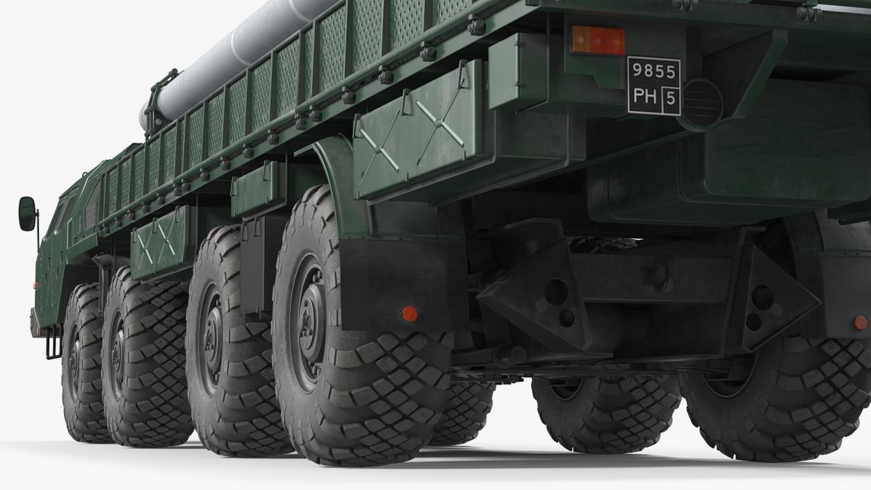 3D model 9T234 Smerch Transporter Loader with Spare Rockets