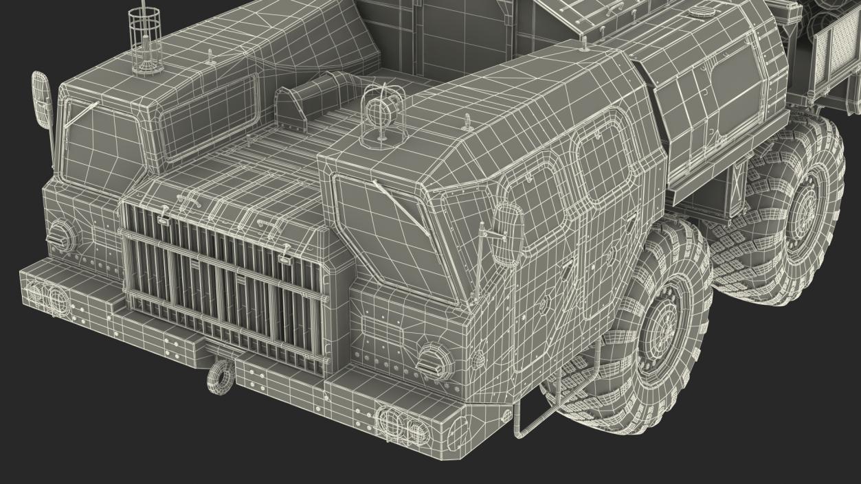 3D model 9T234 Smerch Transporter Loader with Spare Rockets