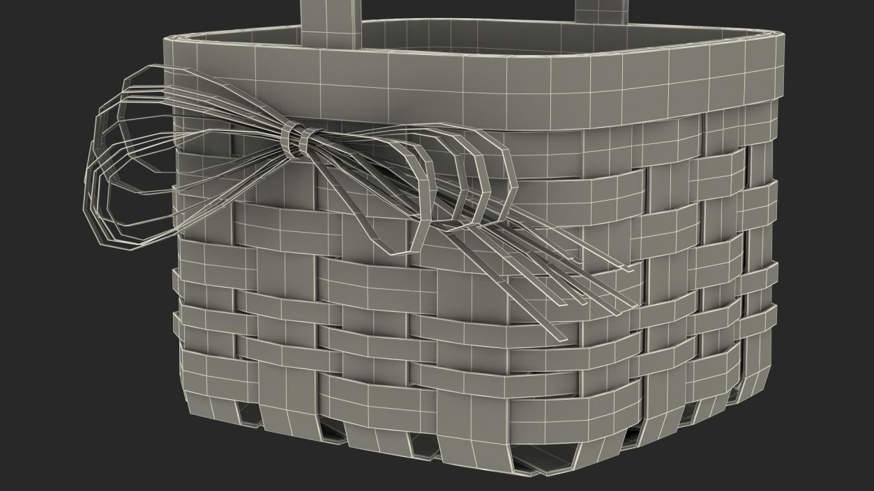 3D Basket with Handle model