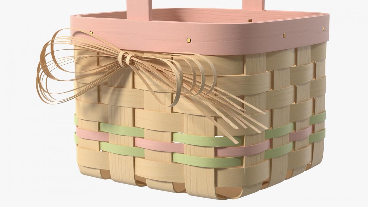 3D Basket with Handle model