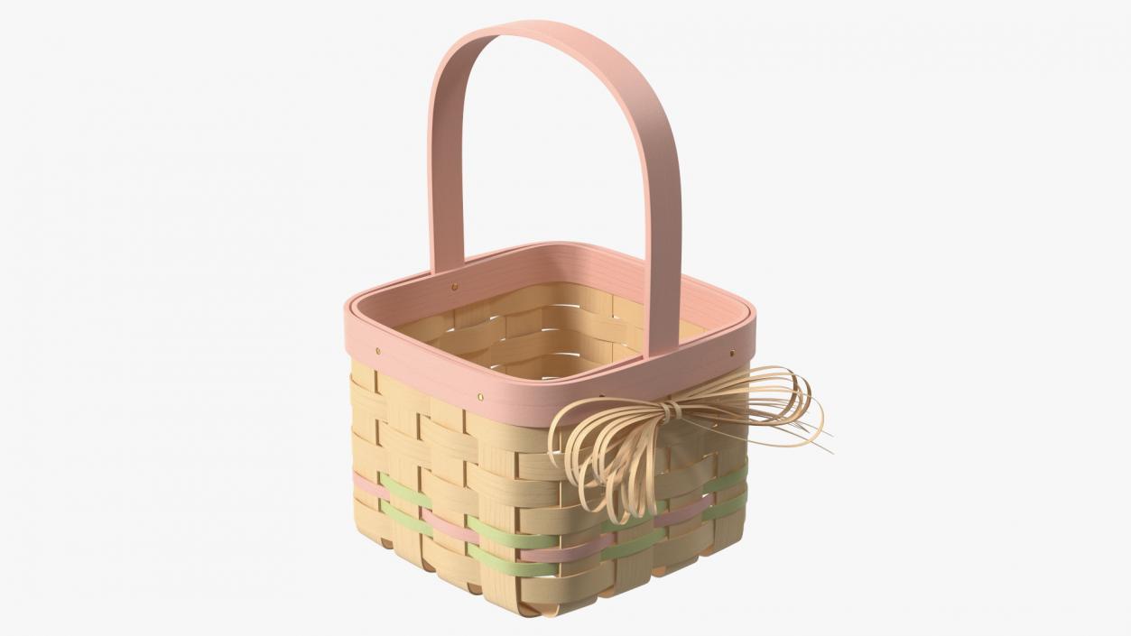 3D Basket with Handle model