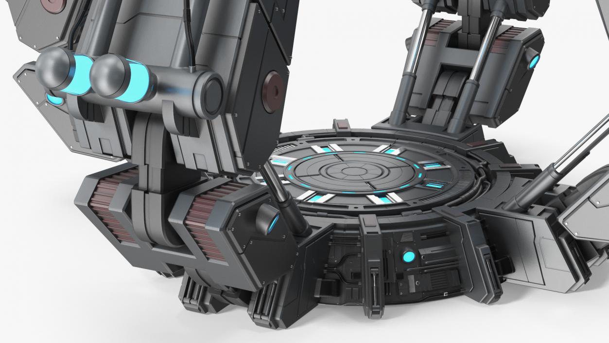 3D Futuristic Teleport Platform model