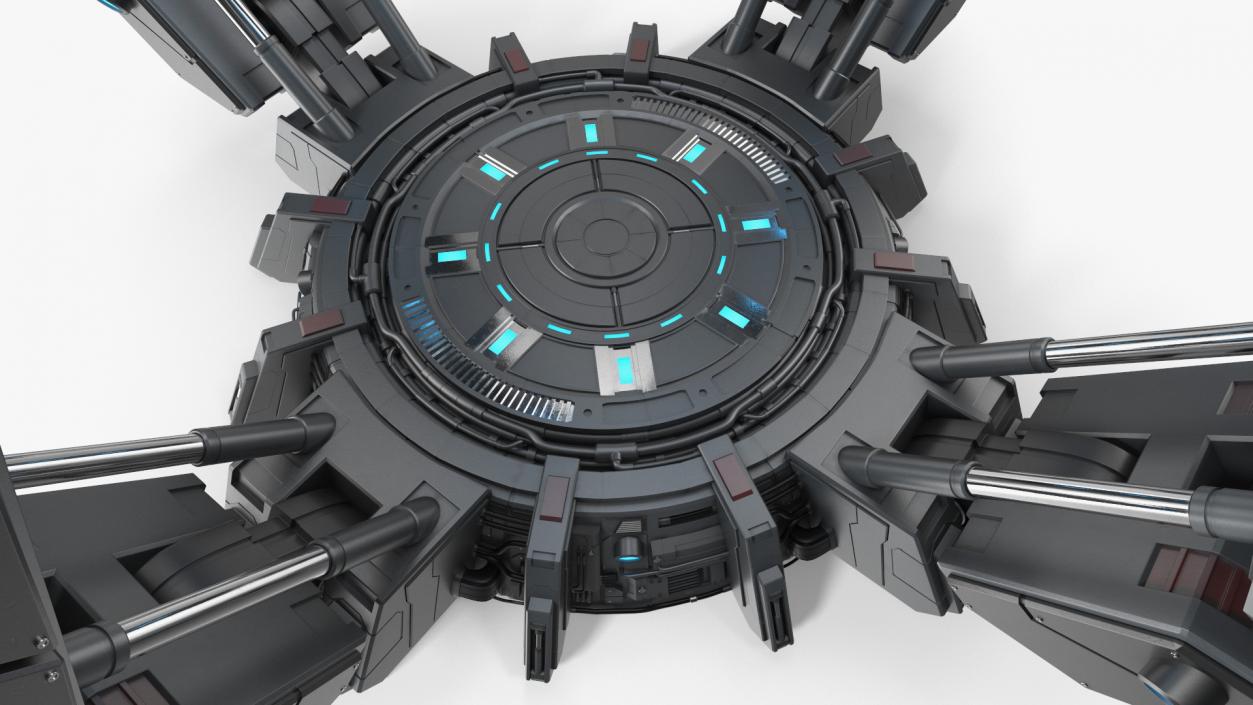 3D Futuristic Teleport Platform model