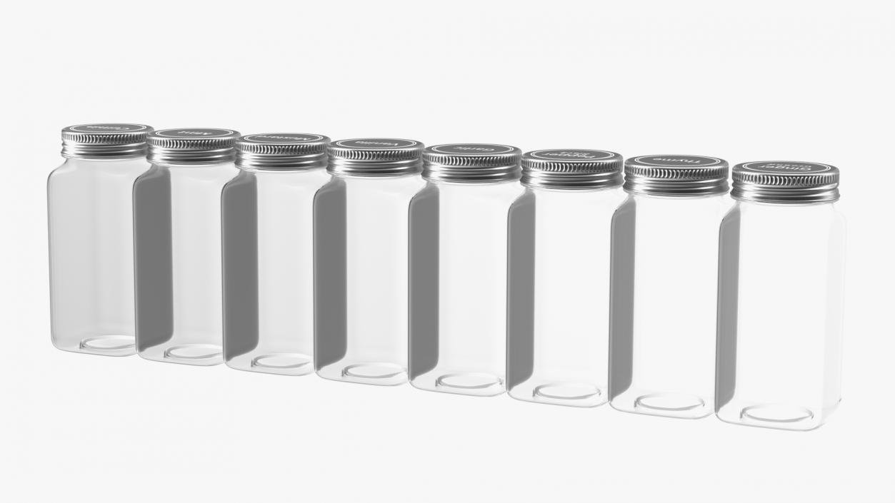 Spice Jars Set 3D model