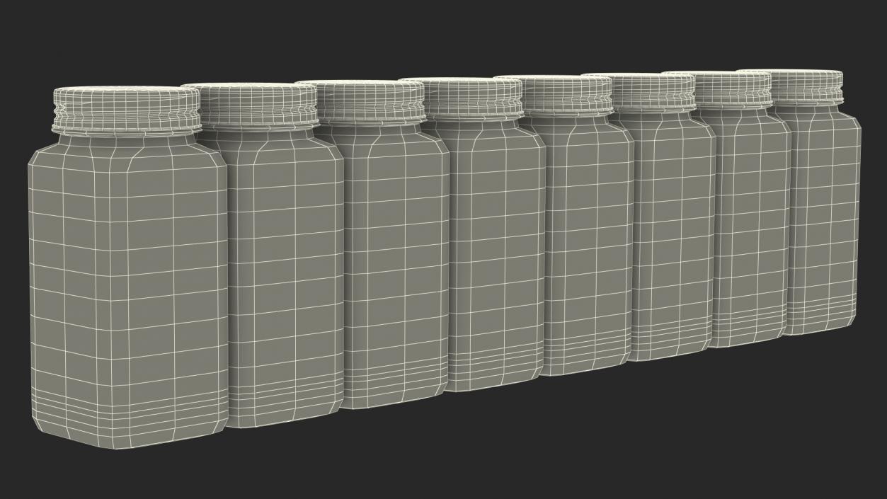 Spice Jars Set 3D model