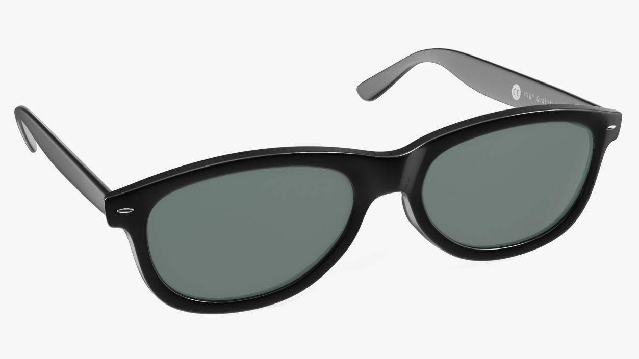 3D model Classic Sunglasses Folded