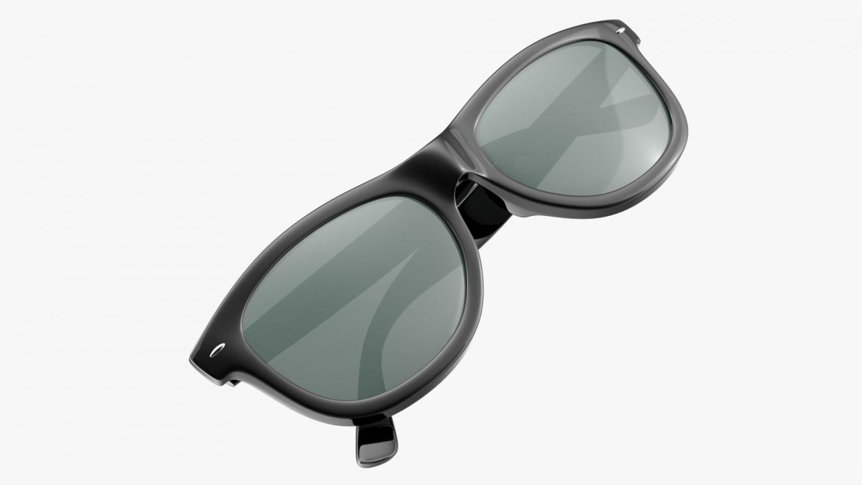 3D model Classic Sunglasses Folded