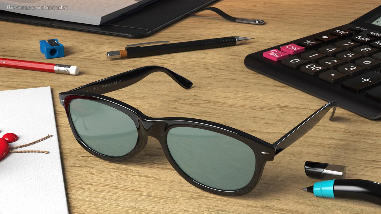 3D model Classic Sunglasses Folded