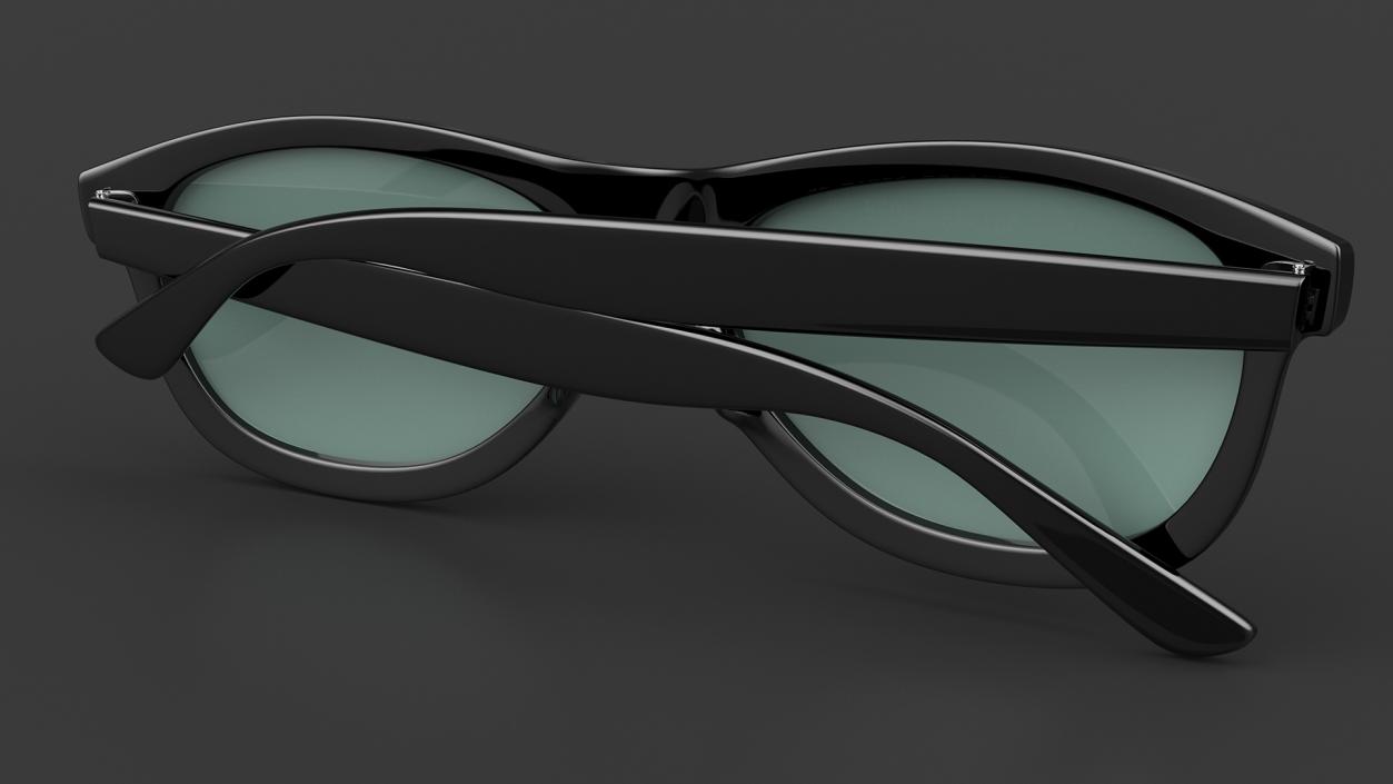 3D model Classic Sunglasses Folded