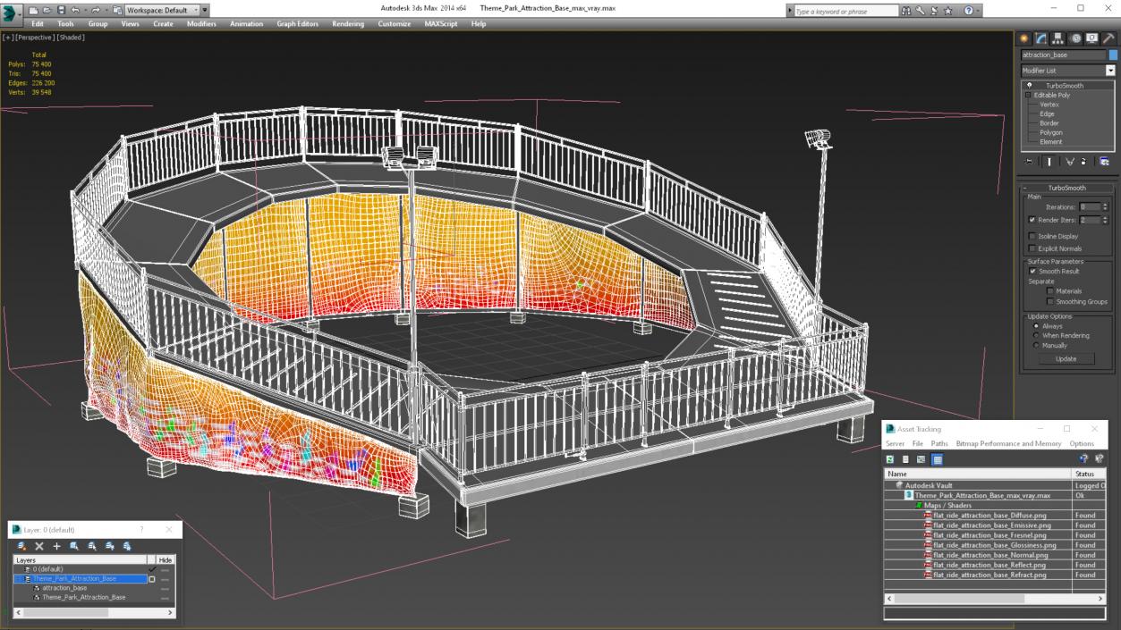 3D Theme Park Attraction Base