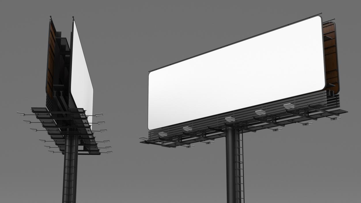 Outdoor Advertising Billboard 3D model