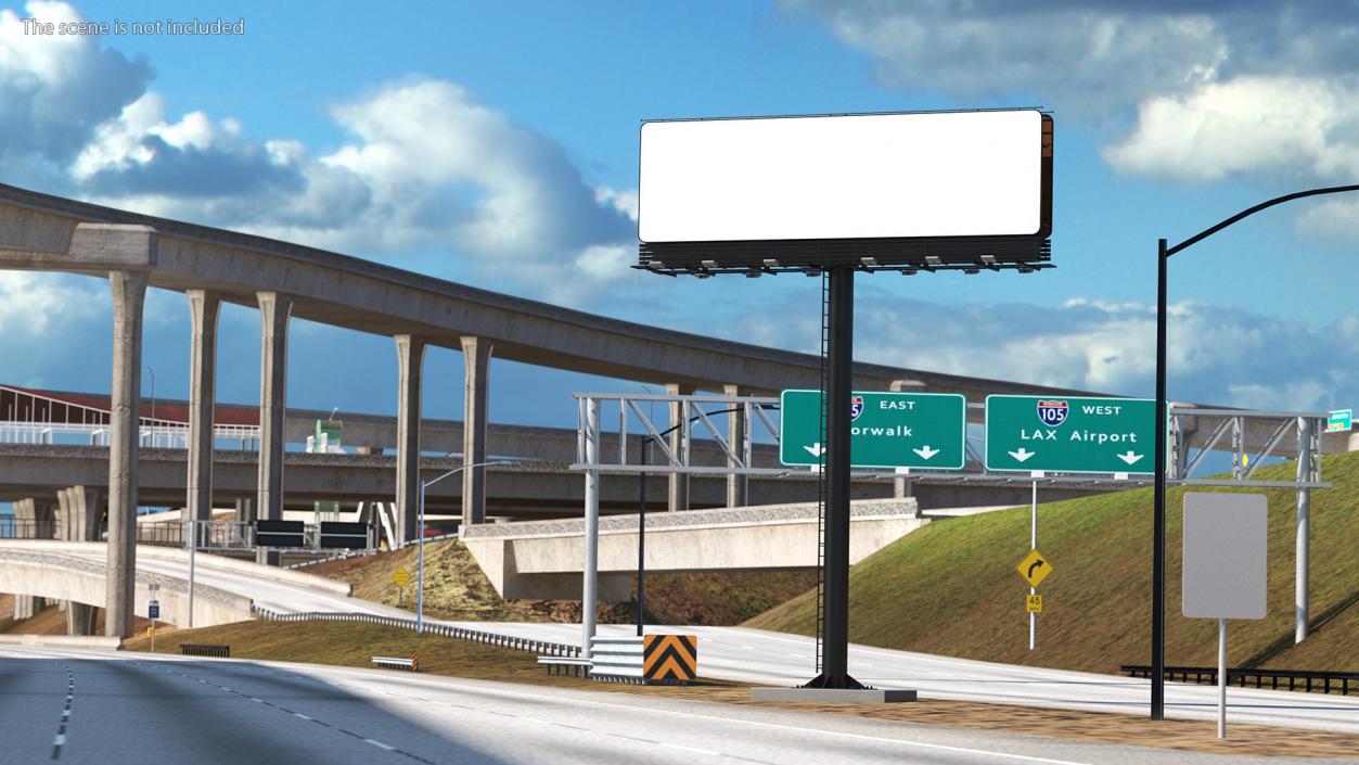 Outdoor Advertising Billboard 3D model