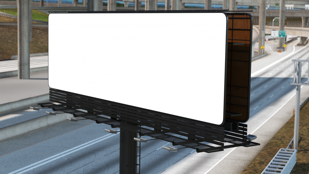 Outdoor Advertising Billboard 3D model