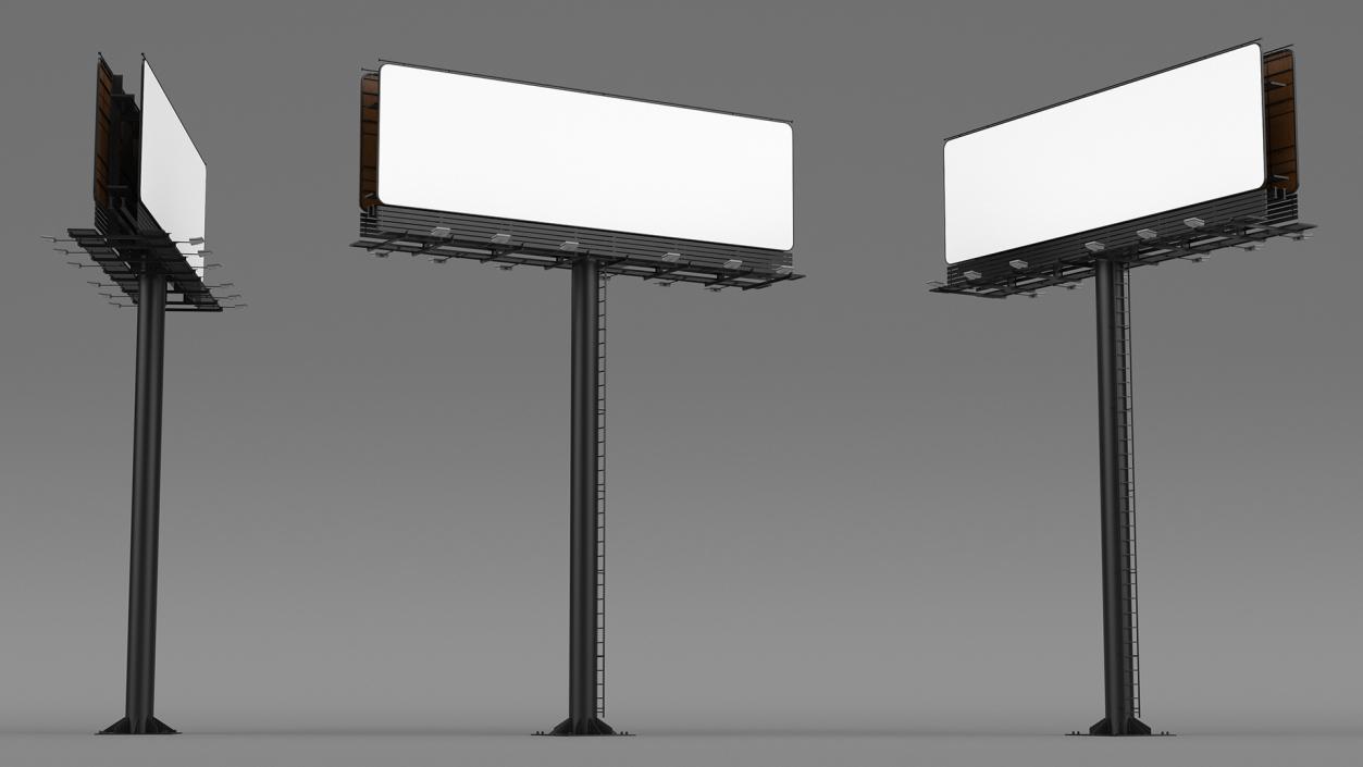 Outdoor Advertising Billboard 3D model