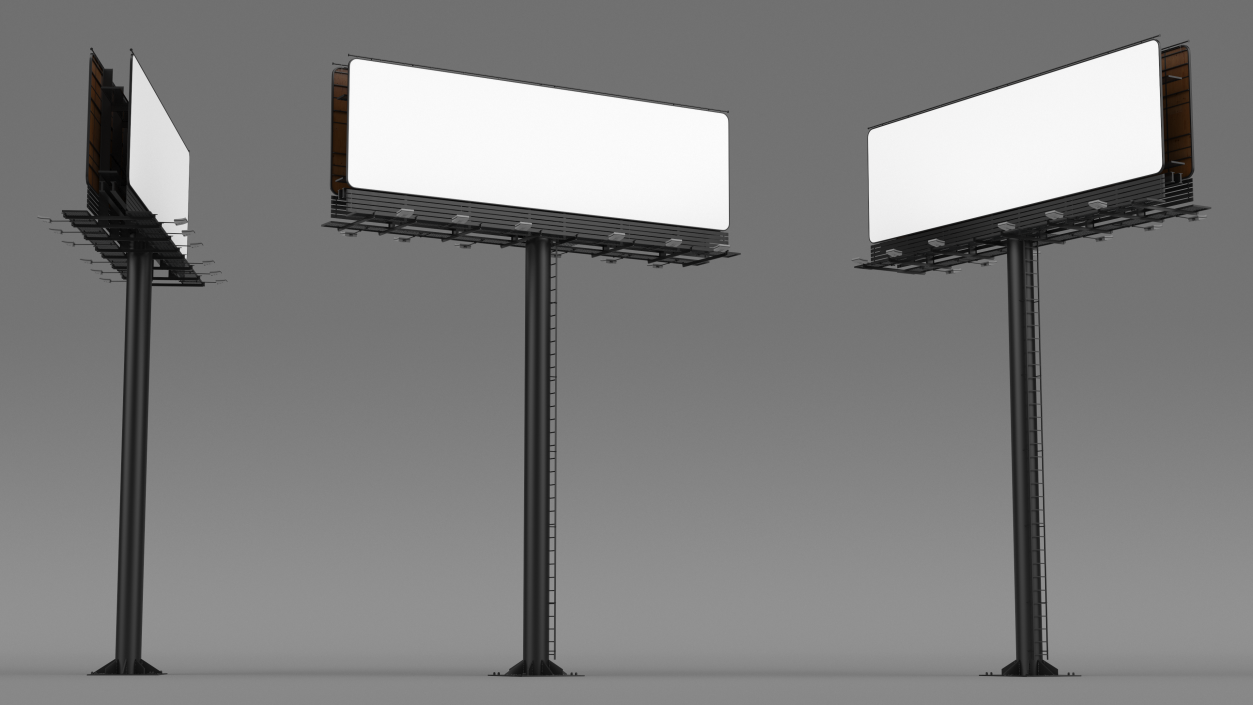 Outdoor Advertising Billboard 3D model