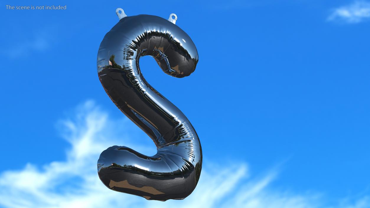 3D Balloon Numbers Set Mirror