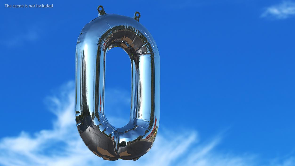 3D Balloon Numbers Set Mirror